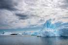 Antarctica, Yalour Islands. Landscape with icebergs and ocean. Art Print